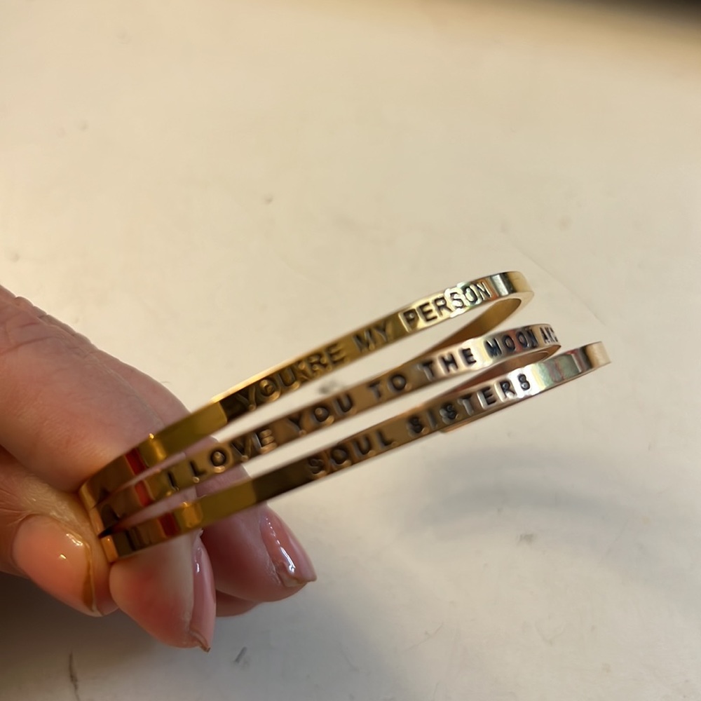 3 mantra band bracelets